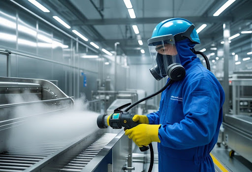 Food Industry Sanitation with Dry Ice Blasting