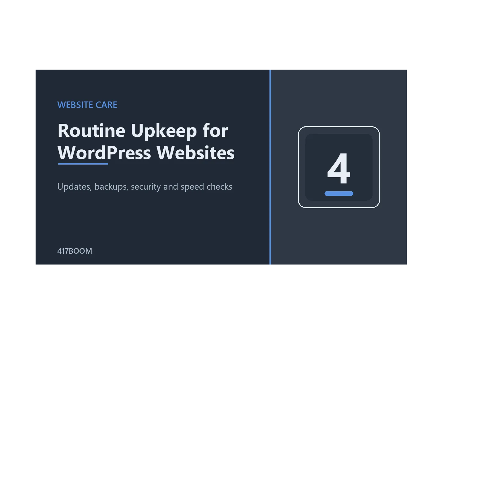 Routine Upkeep for WordPress Websites